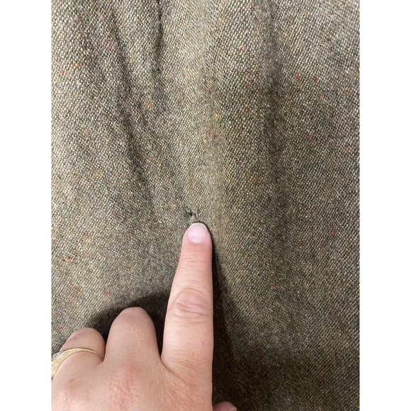 Vintage Pendleton 100% Virgin Wool Pants Womens Green Cropped Modified Size 16 - Picture 10 of 16